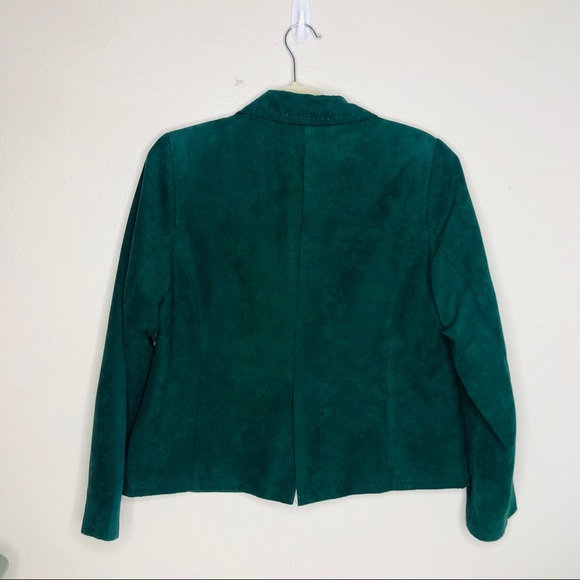 Studio Works Hunter Green Blazer Size 12P - Picture 3 of 7